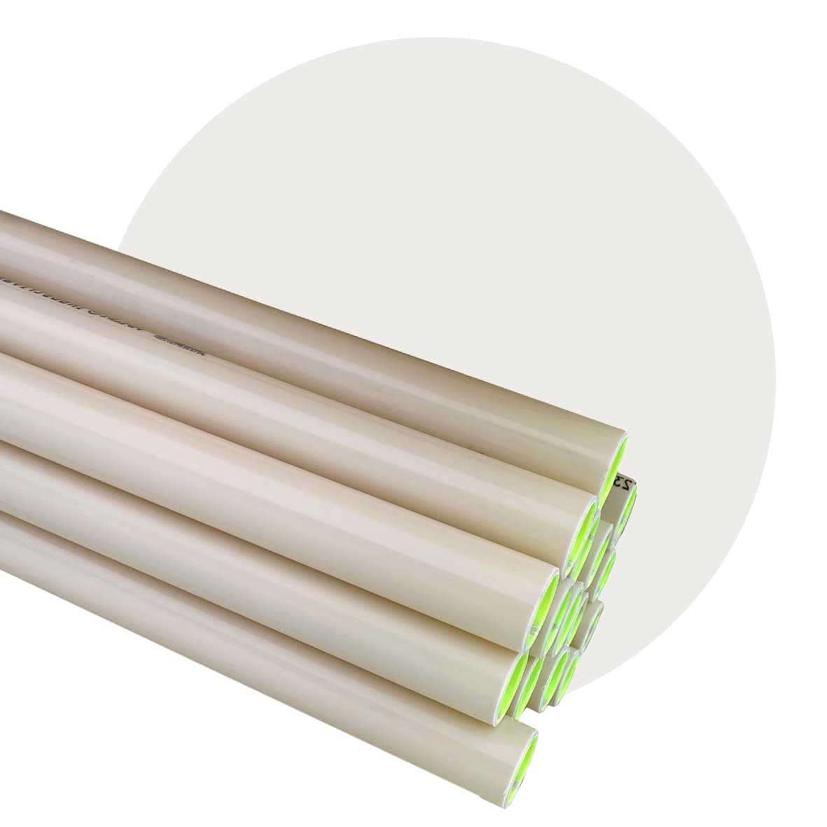 Glatte el-rør PVC