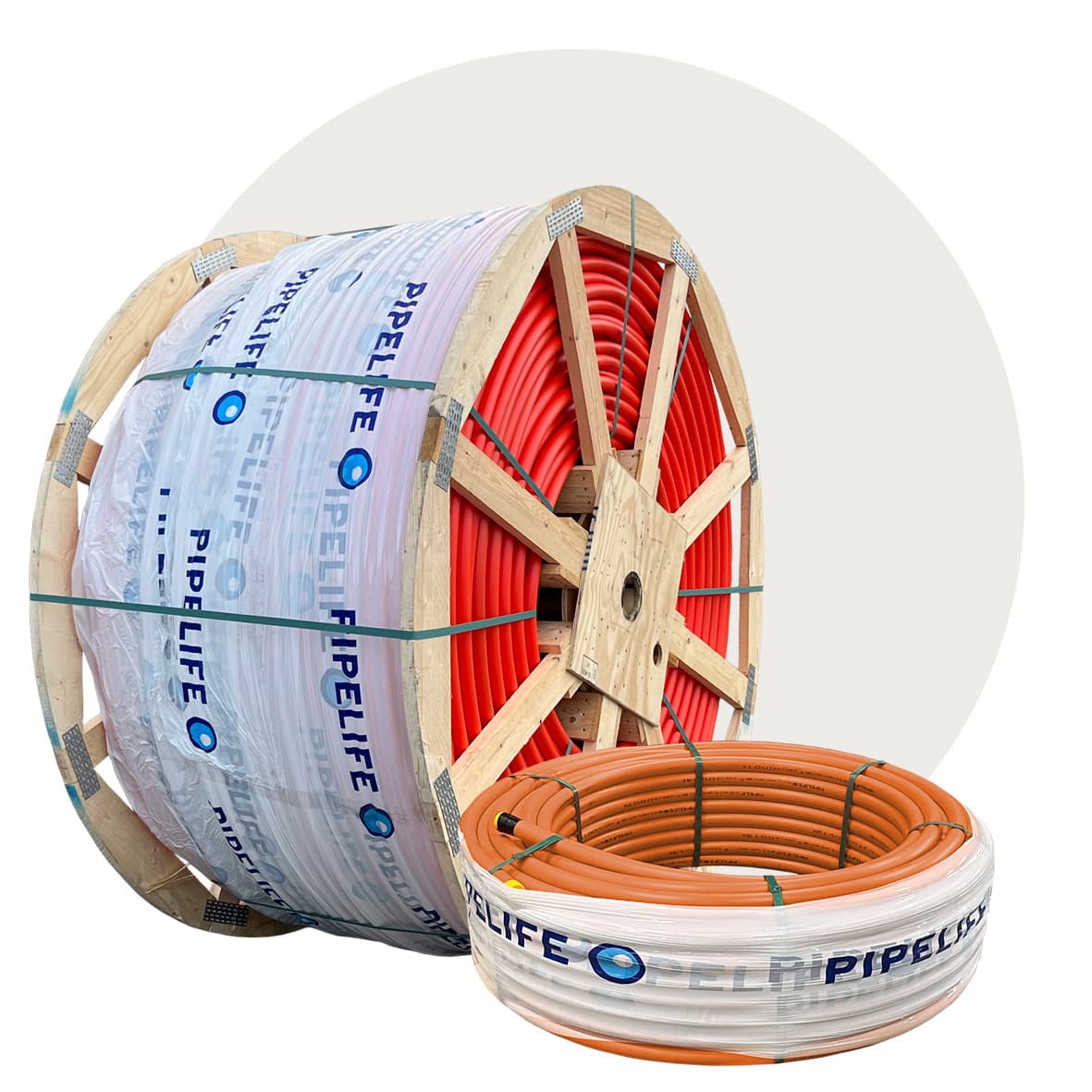 PE fiberkabelrør på engangstrommel