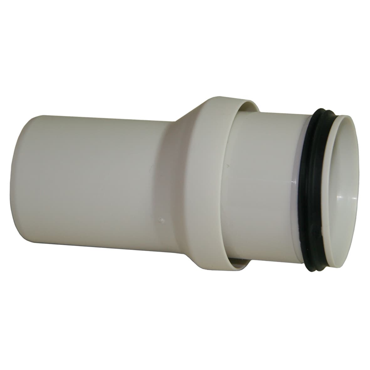 Produktbilde - 2207066 - PP Smartline overgang gråhvit med 50mm skjøtenippel40mm spissende
