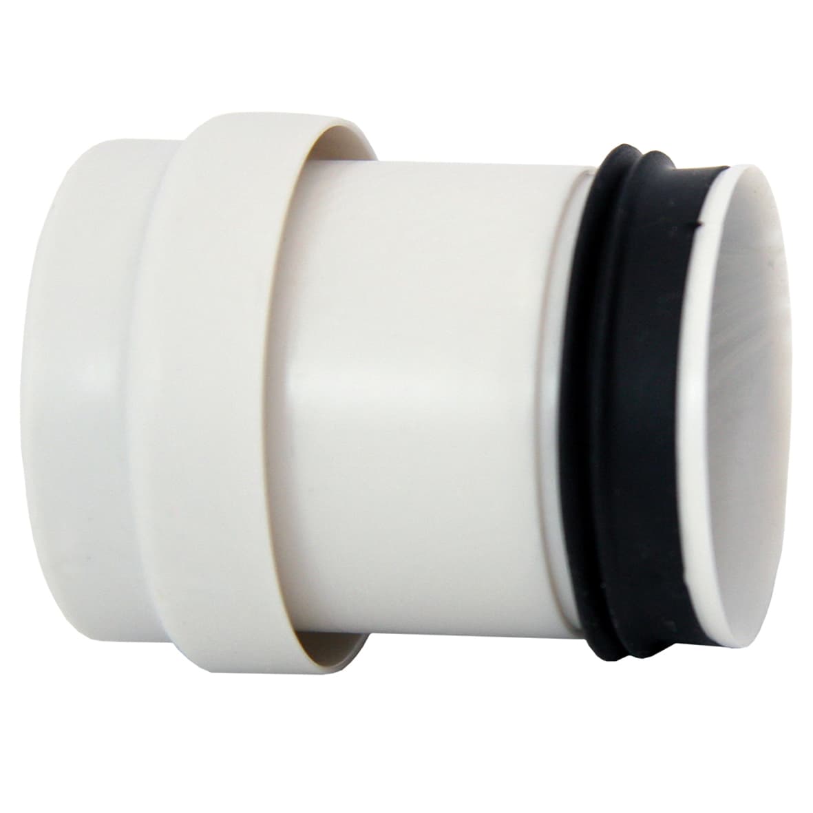 Produktbilde - 2207157 - PP Smartline overgang mmuffe gråhvit med 40mm skjøtenippel32mm muffe