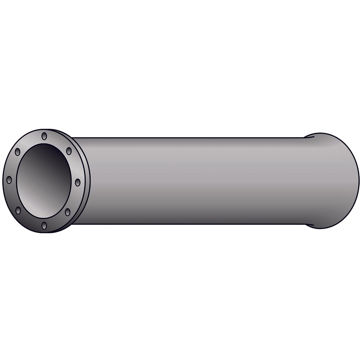 Produktbilde - 2431234 - Styrerør, varmgalvanisert, boret iht. PN10