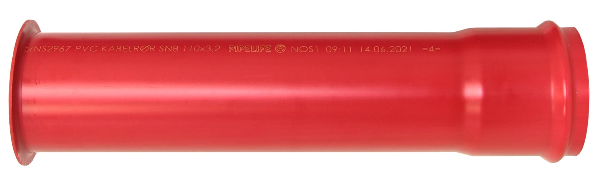 Produktbilde - 3076318 - Protectline Trompetmuffe, PVC, rød