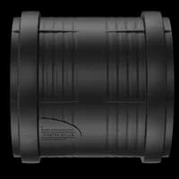 Produktbilde - 2214862 - Master3Plus dobbelmuffeløpemuffe PP, svart