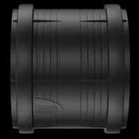 Produktbilde - 2214907 - Master3Plus dobbelmuffeløpemuffe PP, svart
