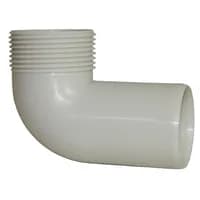 Produktbilde - 2207088 - PP Smartline bend mgjenger gråhvit utvendig gjenger 1 14