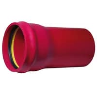 Produktbilde - 2361165 - PVC trykkrør SDR 21 PN 12,5 rød kloakkpumpeledn mmuffetetningsring