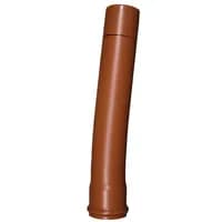 110 mm PVC 5° rødbrunt langbend