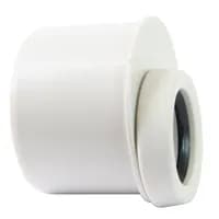 Produktbilde - 2207067 - PP kortovergang gråhvit med 75mm spissende40mm muffe