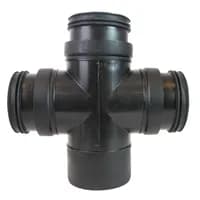 Produktbilde - 2207278 - PP Smartline dobbelgren sort med skjøtenippler