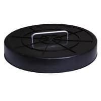 Produktbilde - 3358436 - PP utv. lokk m håndtak for 400mm stigerør sort