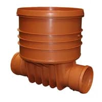 Produktbilde - 3227671 - PP Pragma rettløpskum fPragma rør, og 400 stigerør rødbrun inkl. tetn.ring