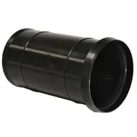 75 mm Pragma svarte dobbelmuffer uten tetningsringer