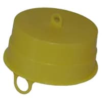 Produktbilde - 3076716 - PP endelokk for kabelrør gul mfeste for trekketråd