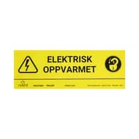 Produktbilde - Merkeskilt elektrisk oppvarmet nVent