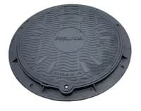 Produktbilde - 3358307 - 650 mm fast komposittramme og -lokk. B125. GRP materiale