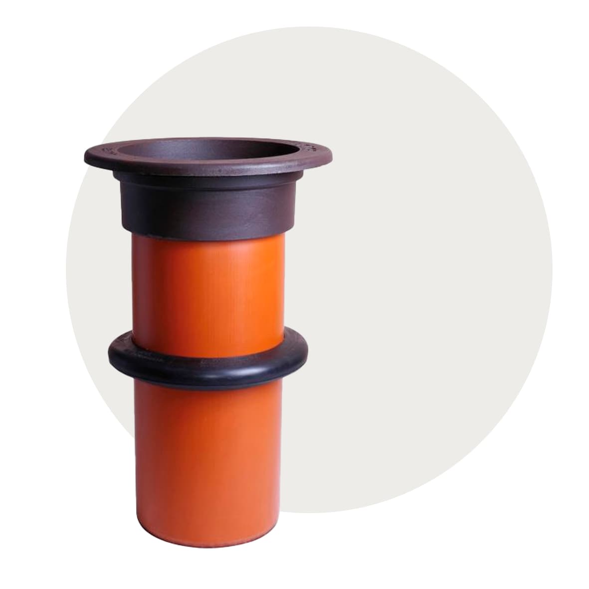 315 mm teleskopforlengelse med flytende rund ramme
