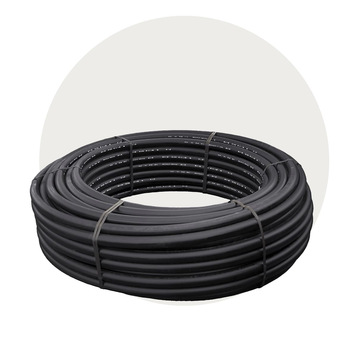 PE 100 RC SDR 17 svarte rør i kveil