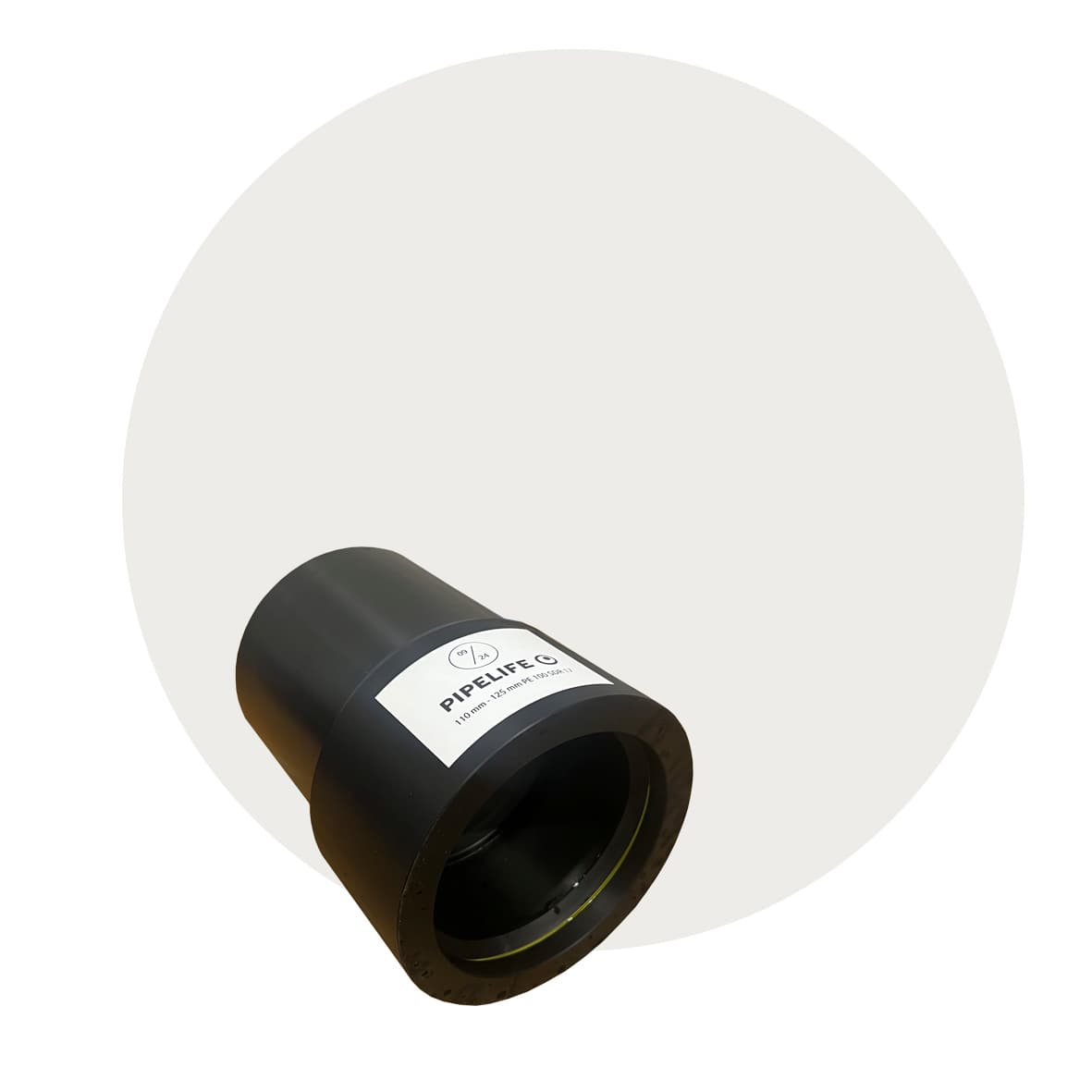 PE 100 SDR 17 eksentrisk muffe overgang for elektromuffesveising