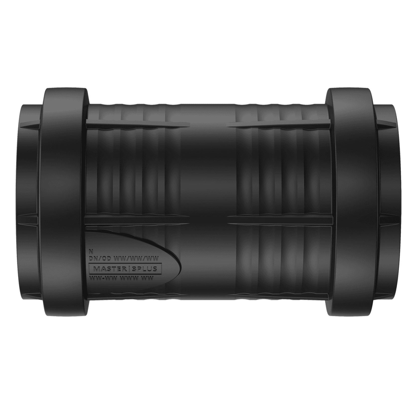 Produktbilde - 2214861 - Master3Plus dobbelmuffeløpemuffe PP, svart