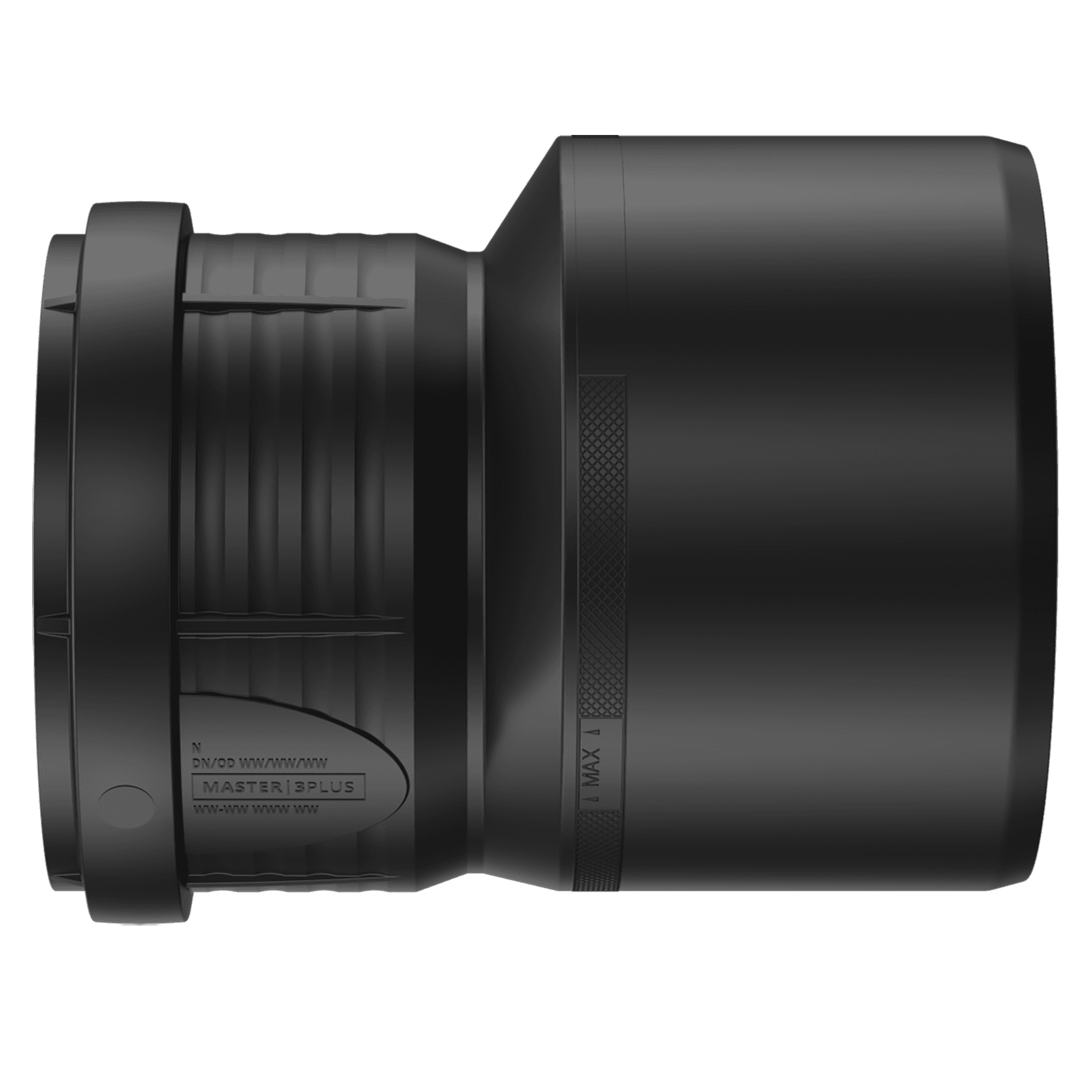 Produktbilde - 2214901 - Master3Plus eks. overgang PP, svart