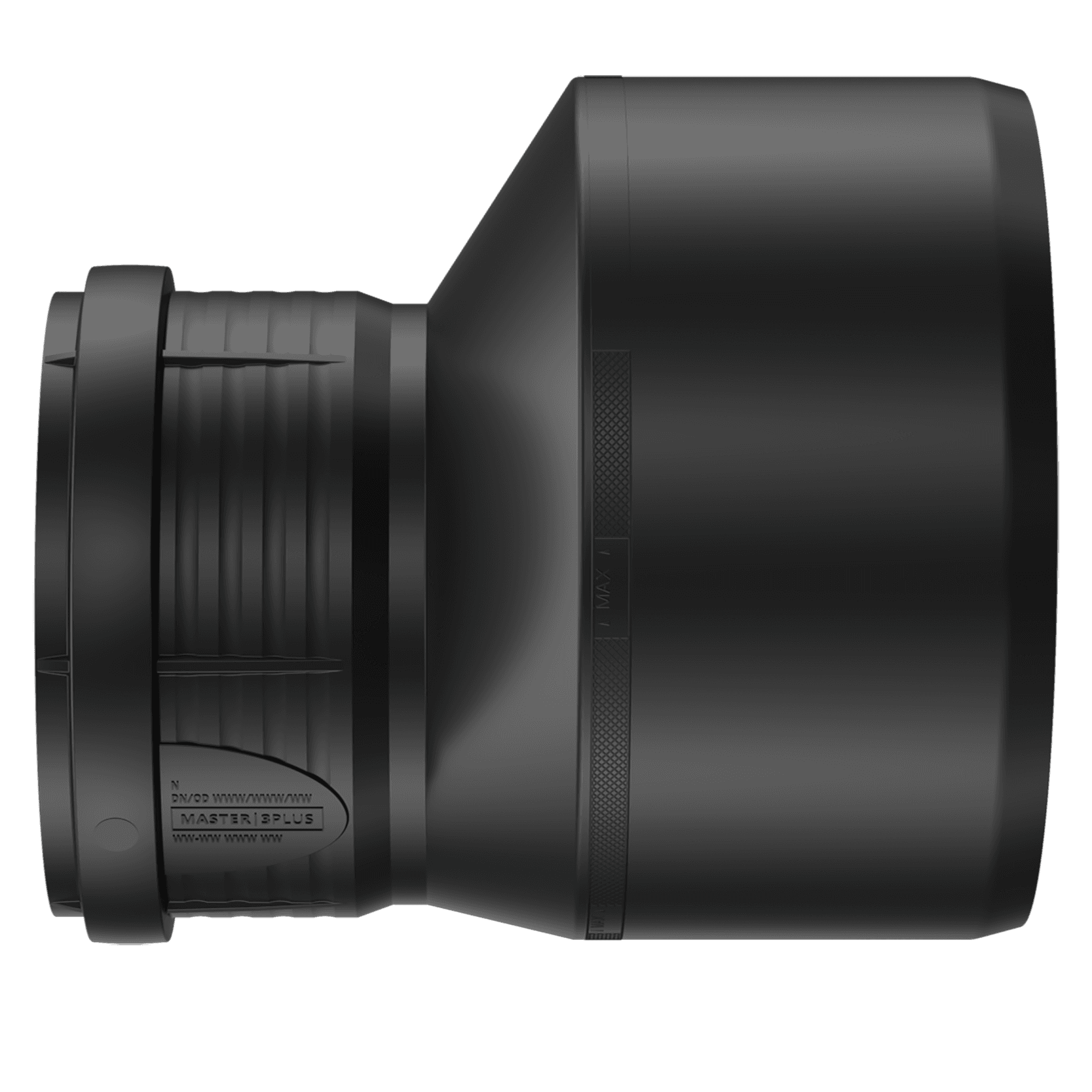 Produktbilde - 2214902 - Master3Plus eks. overgang PP, svart