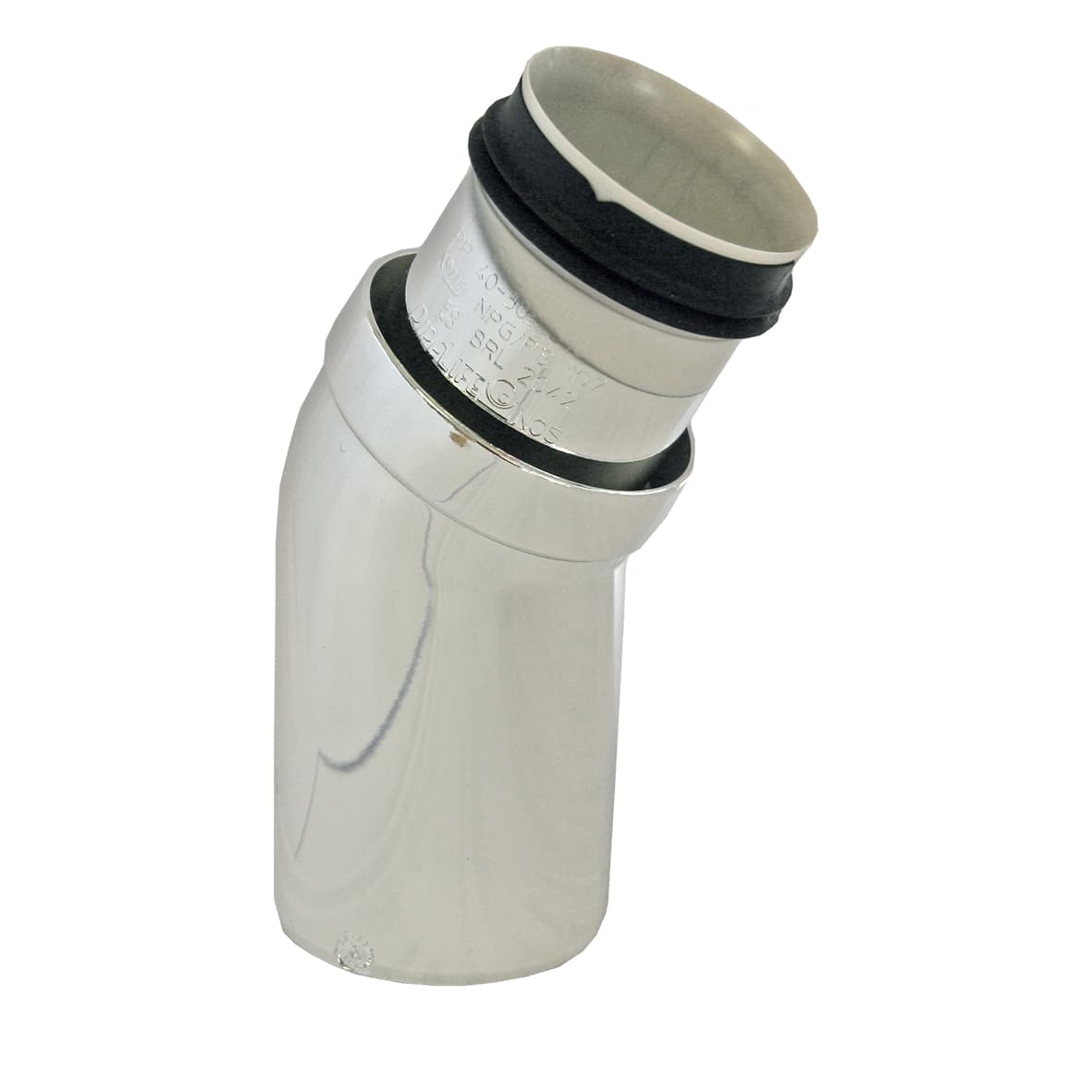 Produktbilde - 2206948 - Smarline bend med nippel krom med skjøtenippel og spissende