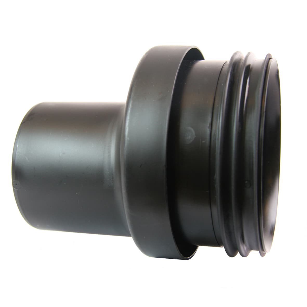 Produktbilde - 2207072 - PP Smartline overgang sort med 110mm skjøtenippel75mm spissende