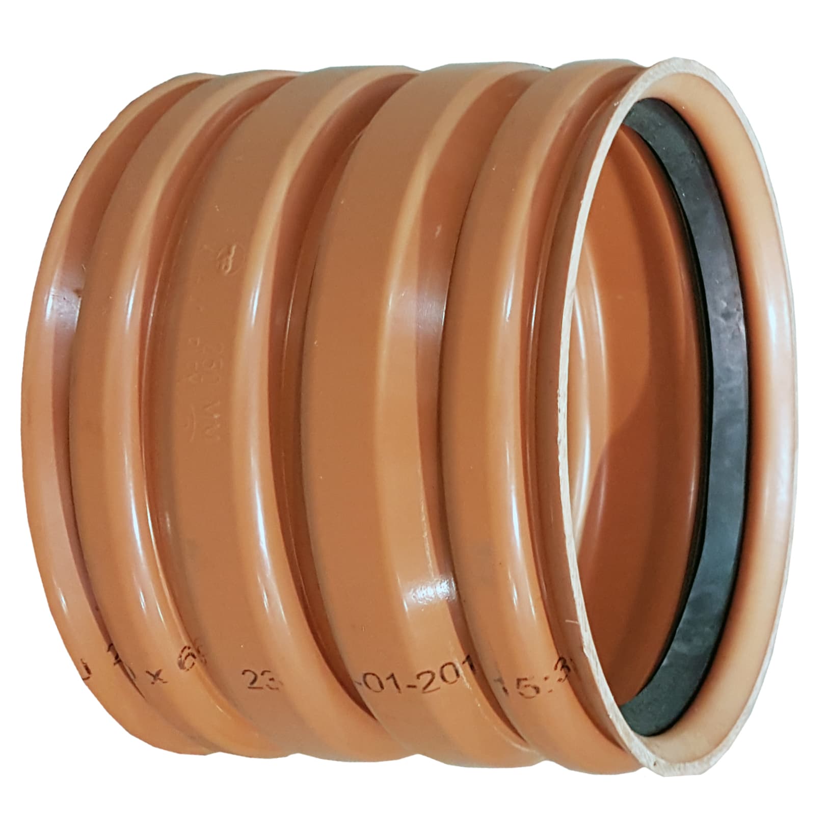 Produktbilde - 3358441 - PVC flexmuffe 7,5° brun