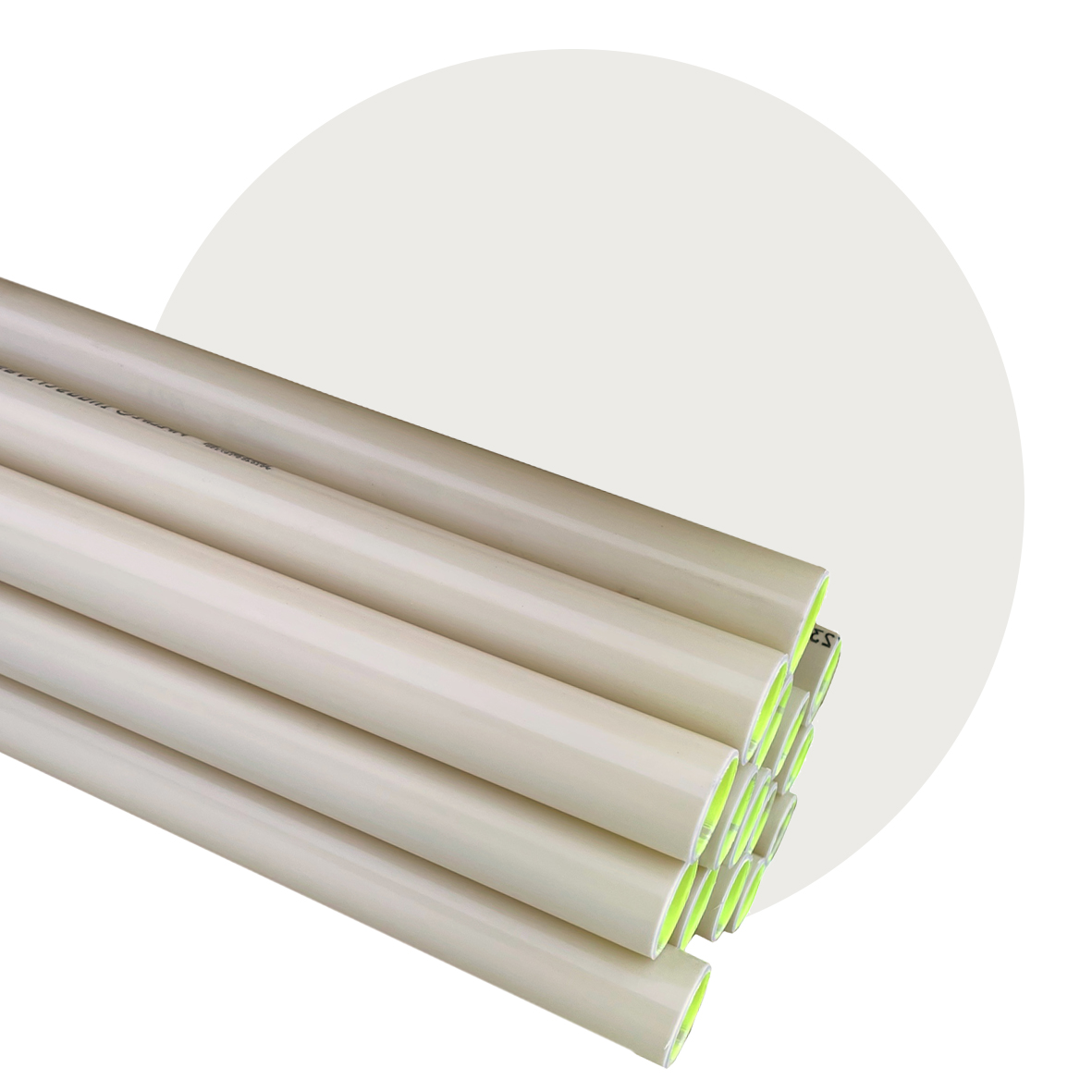Glatte el-rør PVC