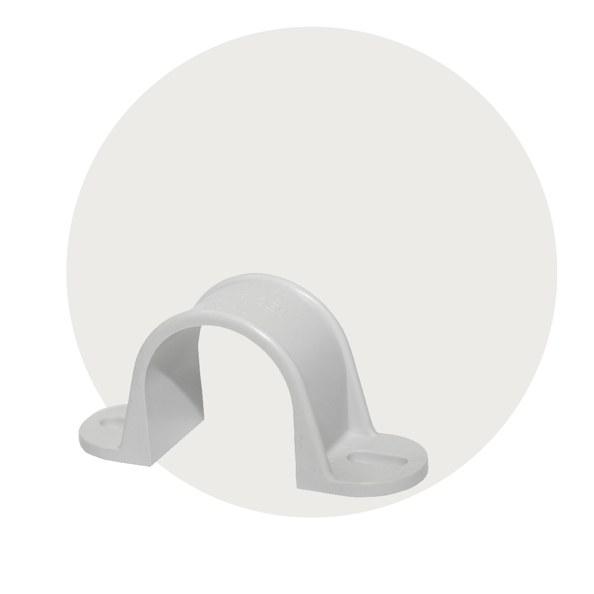 Plastsadler for el-installasjon, grå