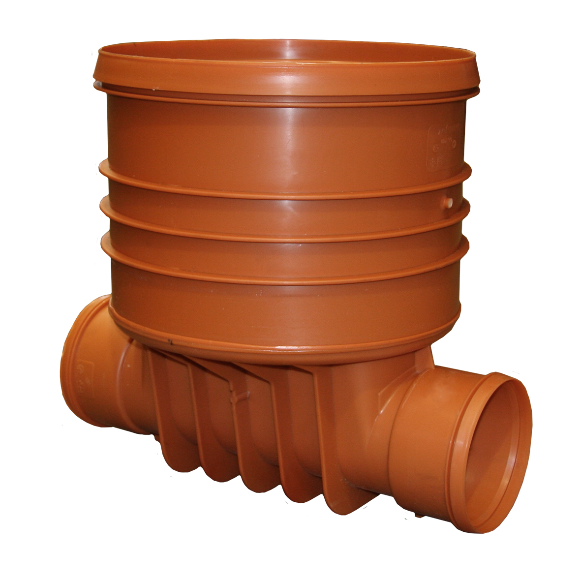 Produktbilde - 3227683 - PP Pragma rettløpskum fPragma rør rødbrun inkl. tetn.ring f400mm Pragma stigerør