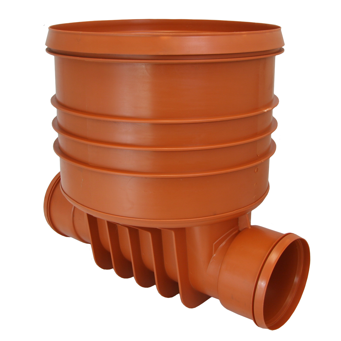 Produktbilde - 3227685 - PP Pragma rettløpskum fPragma rør rødbrun inkl. tetn.ring f400mm Pragma stigerør