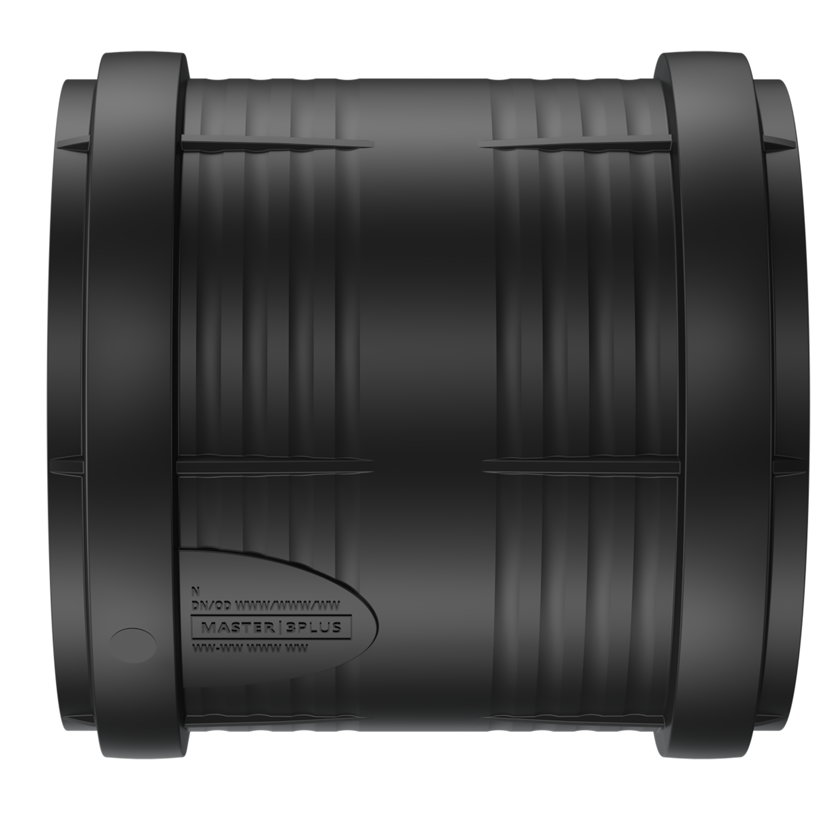 Produktbilde - 2214862 - Master3Plus dobbelmuffeløpemuffe PP, svart