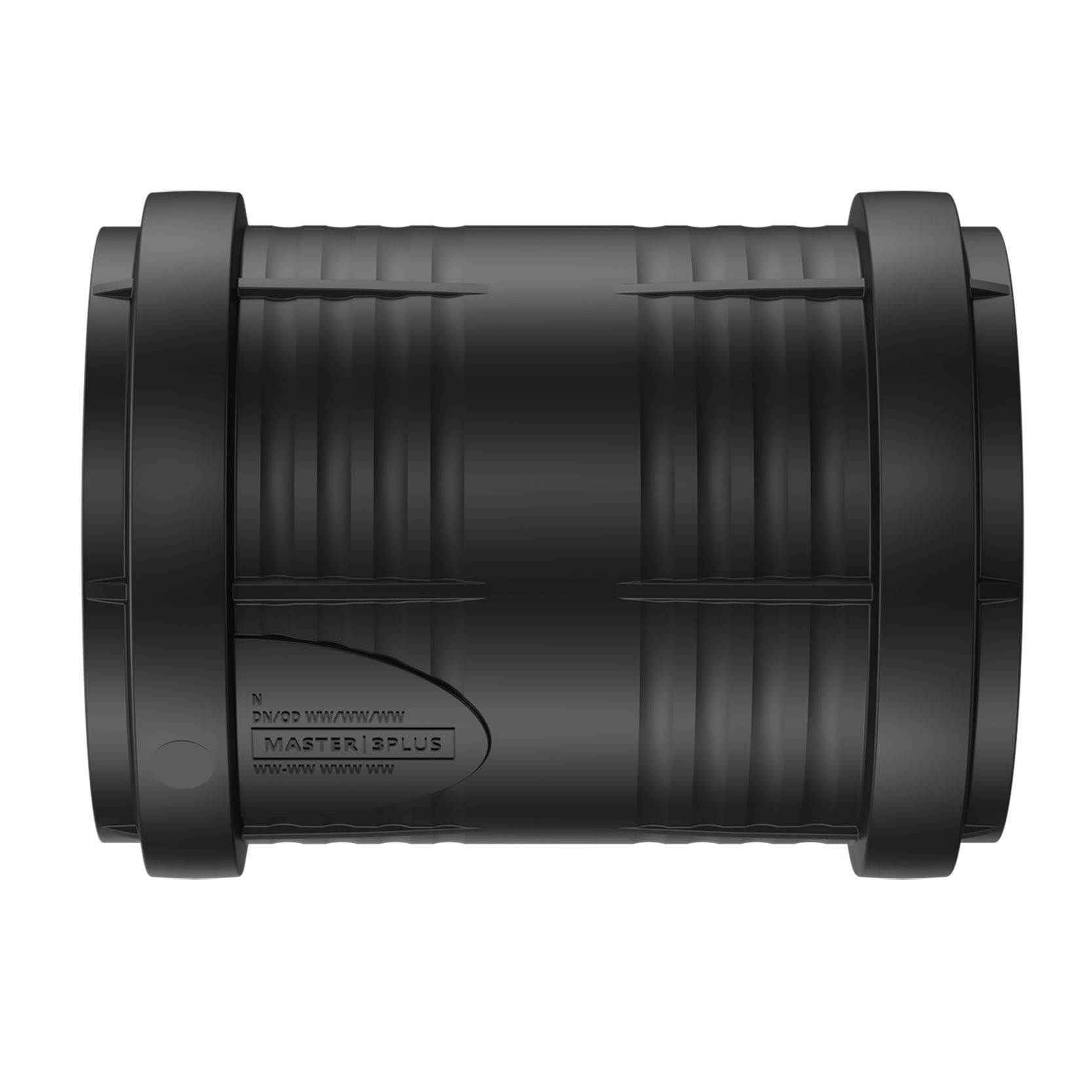 Produktbilde - 2214904 - Master3Plus dobbelmuffeløpemuffe PP, svart