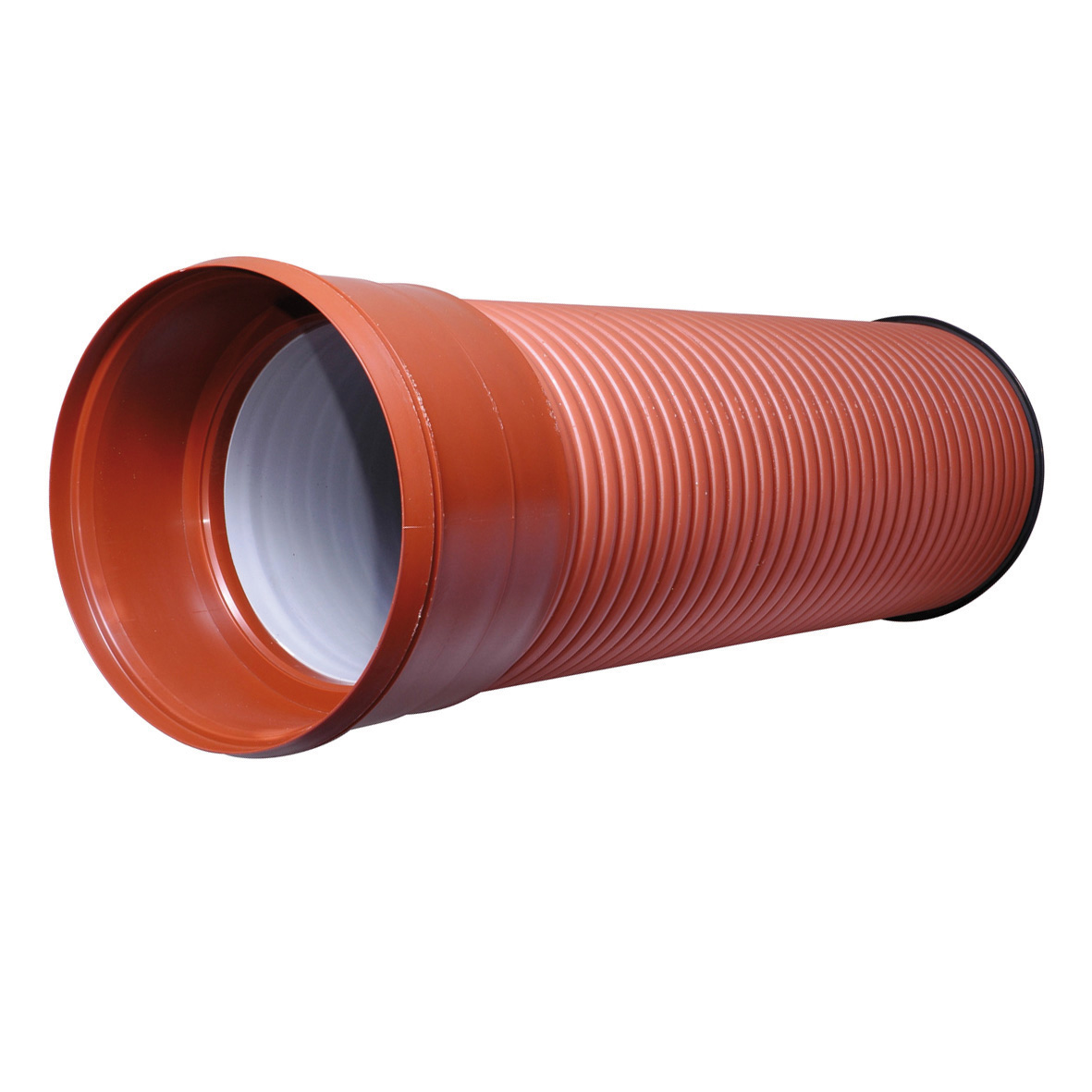 Produktbilde - 3080009 - PP Pragma grunnavløpsrør SN8 rødbrun