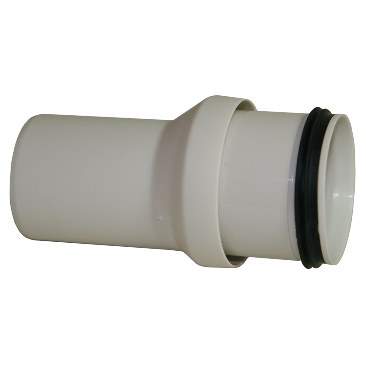 Produktbilde - 2207066 - PP Smartline overgang gråhvit med 50mm skjøtenippel40mm spissende
