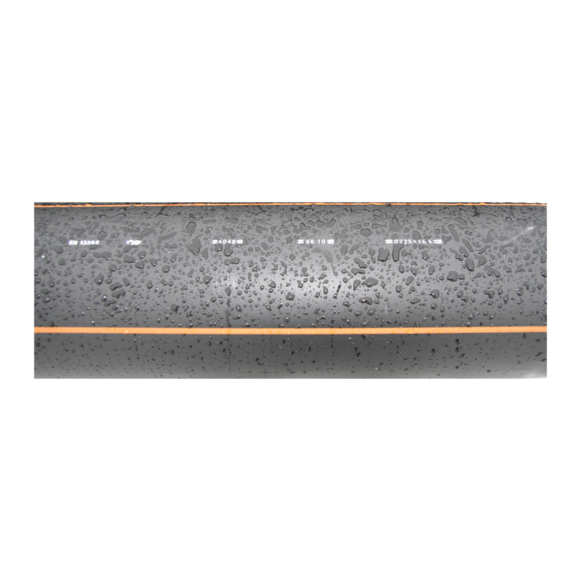 Produktbilde - Rør PE 100 RC rødbrun stripe