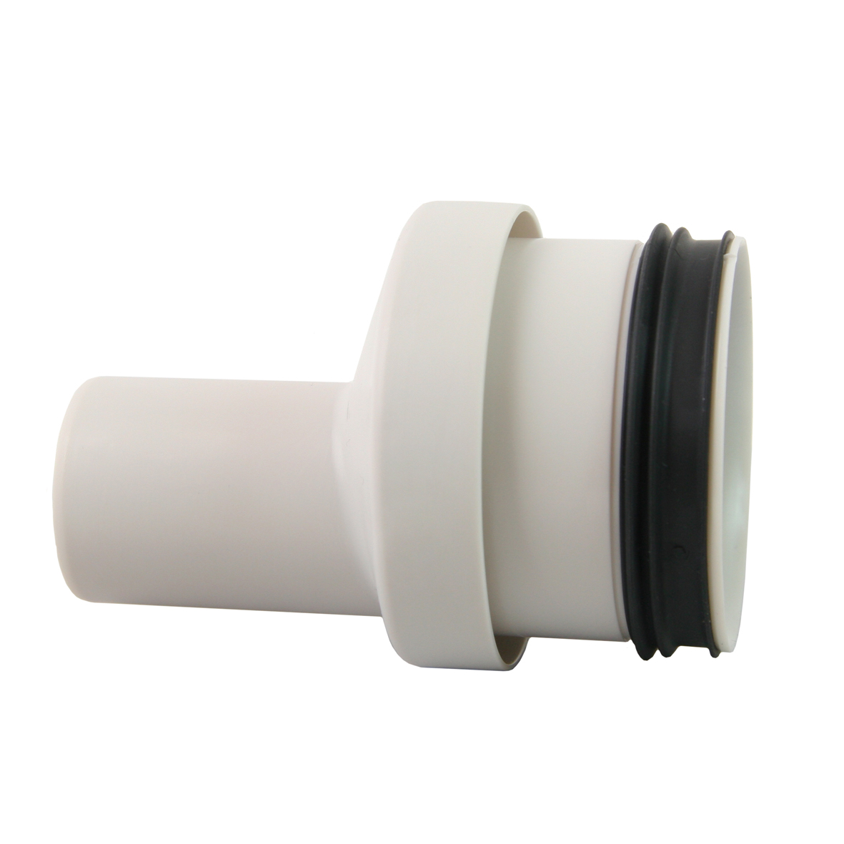 Produktbilde - 2207246 - PP Smartline overgang gråhvit med 75mm skjøtenippel40mm spissende