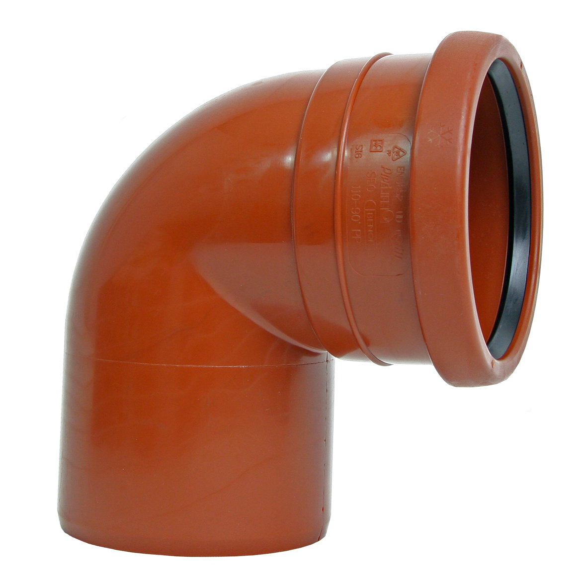 PP avløp bend 110-90° kort RB