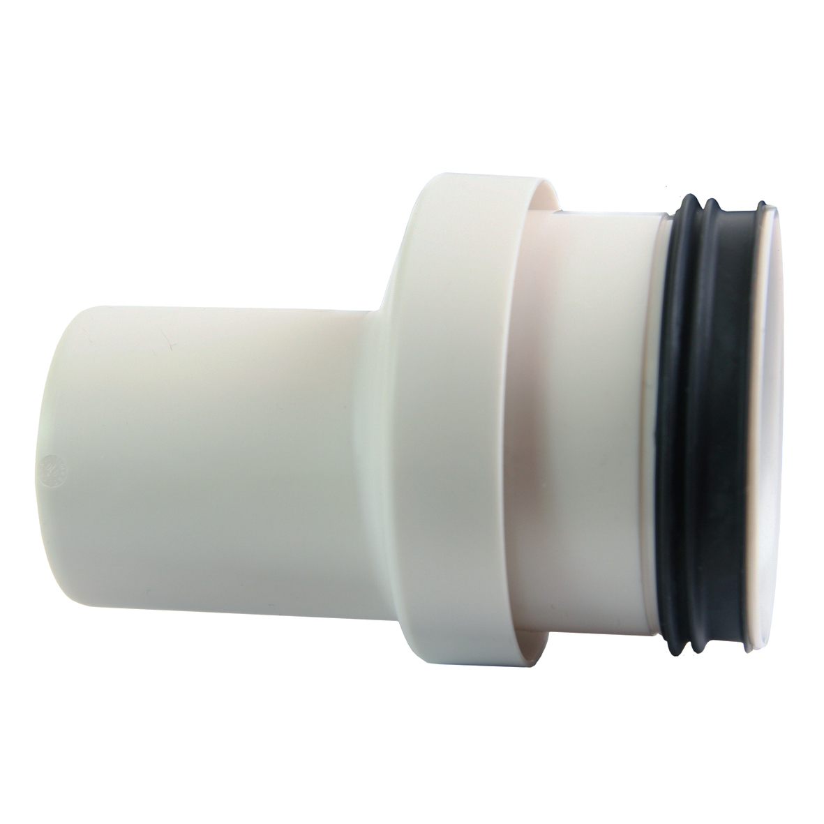 Produktbilde - 2207068 - PP Smartline overgang gråhvit med 75mm skjøtenippel50mm spissende
