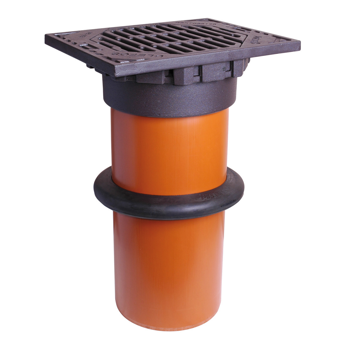 Produktbilde - 3358509 - PVC teleskopforlengelse mfirkant ramme, rist, pakn.