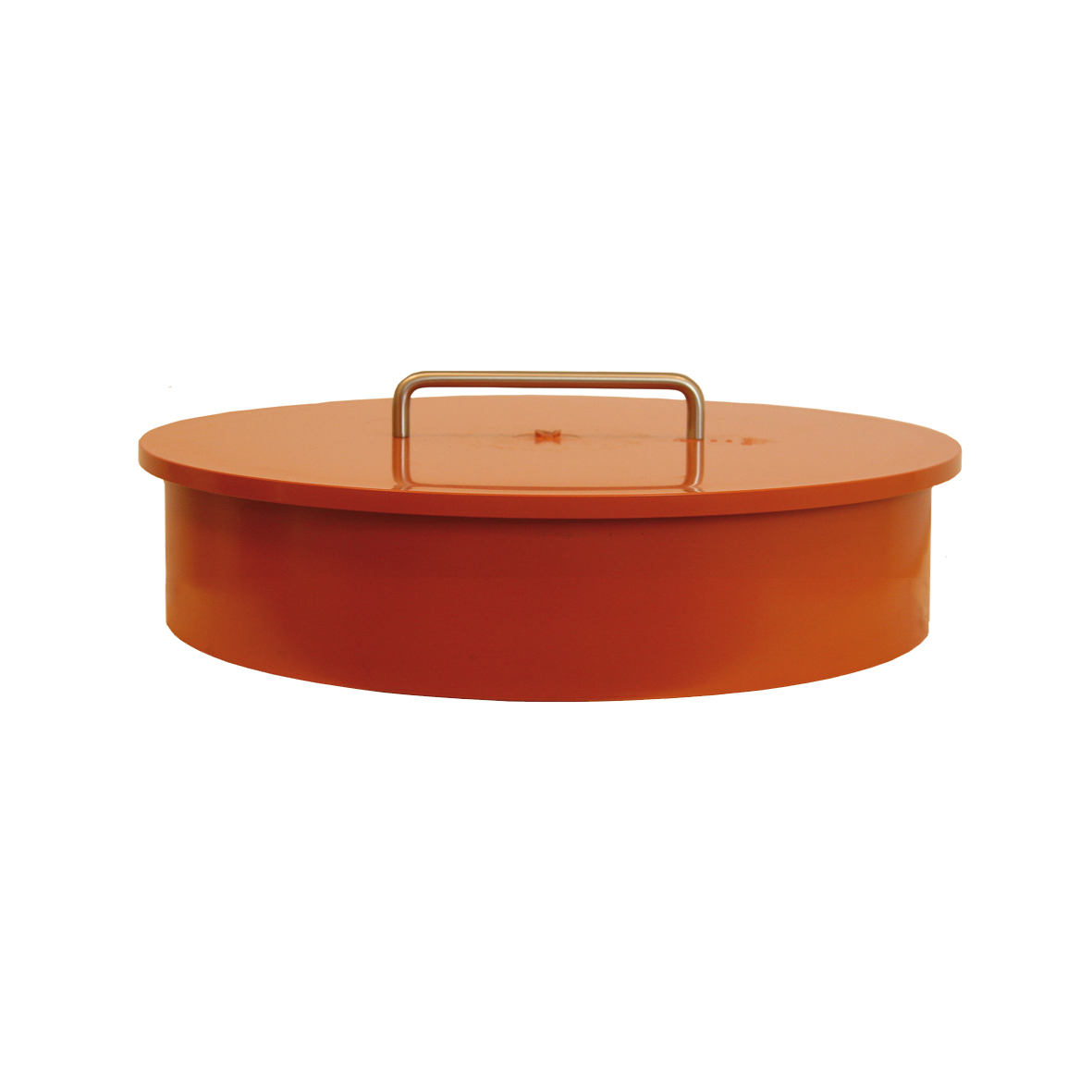 Produktbilde - 3358425 - PVC utv. lokk minnv. tetningsring og håndtak for 400mm stigerør rødbrun