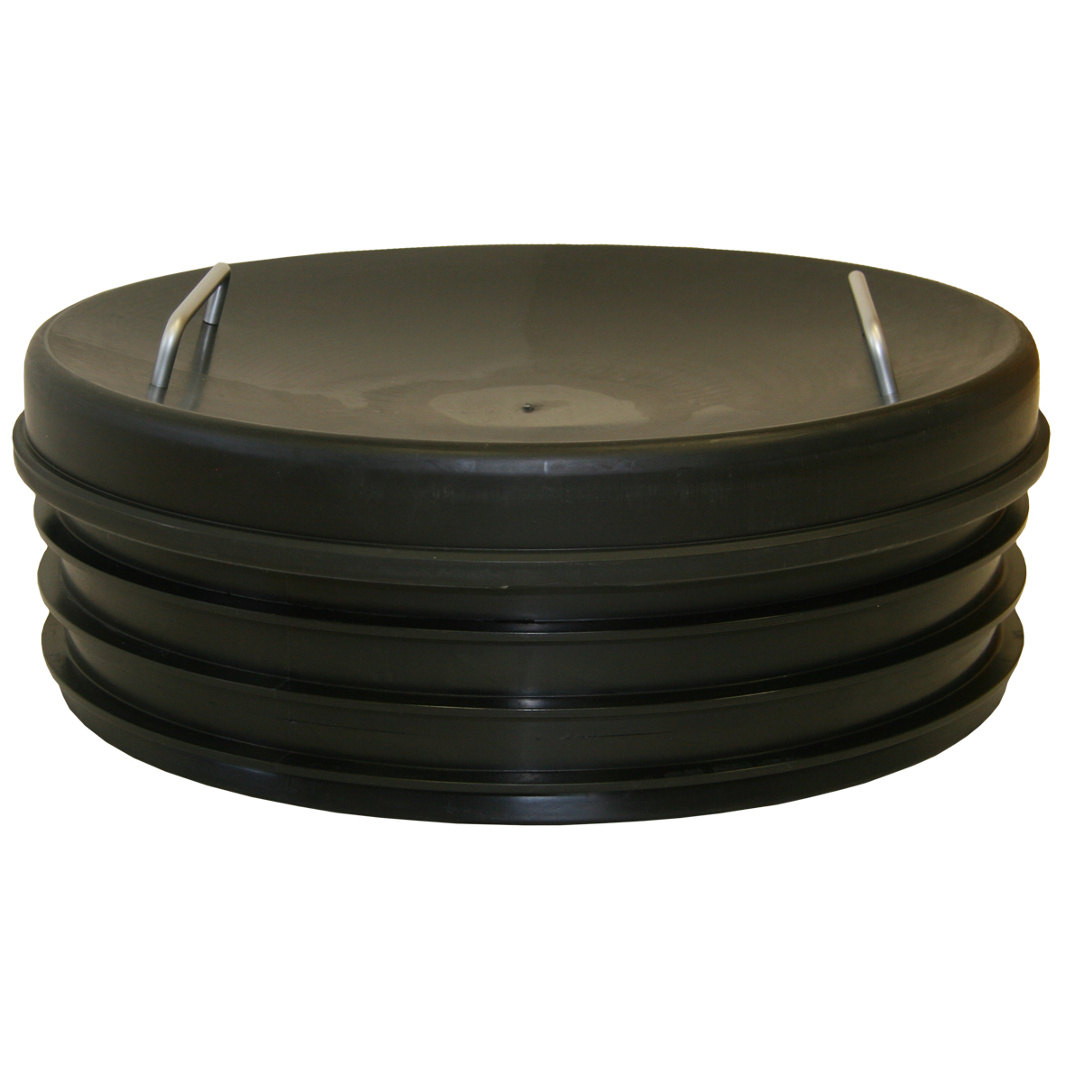 Produktbilde - 3358324 - PP lokk med ribber for 630mm stigerør sort