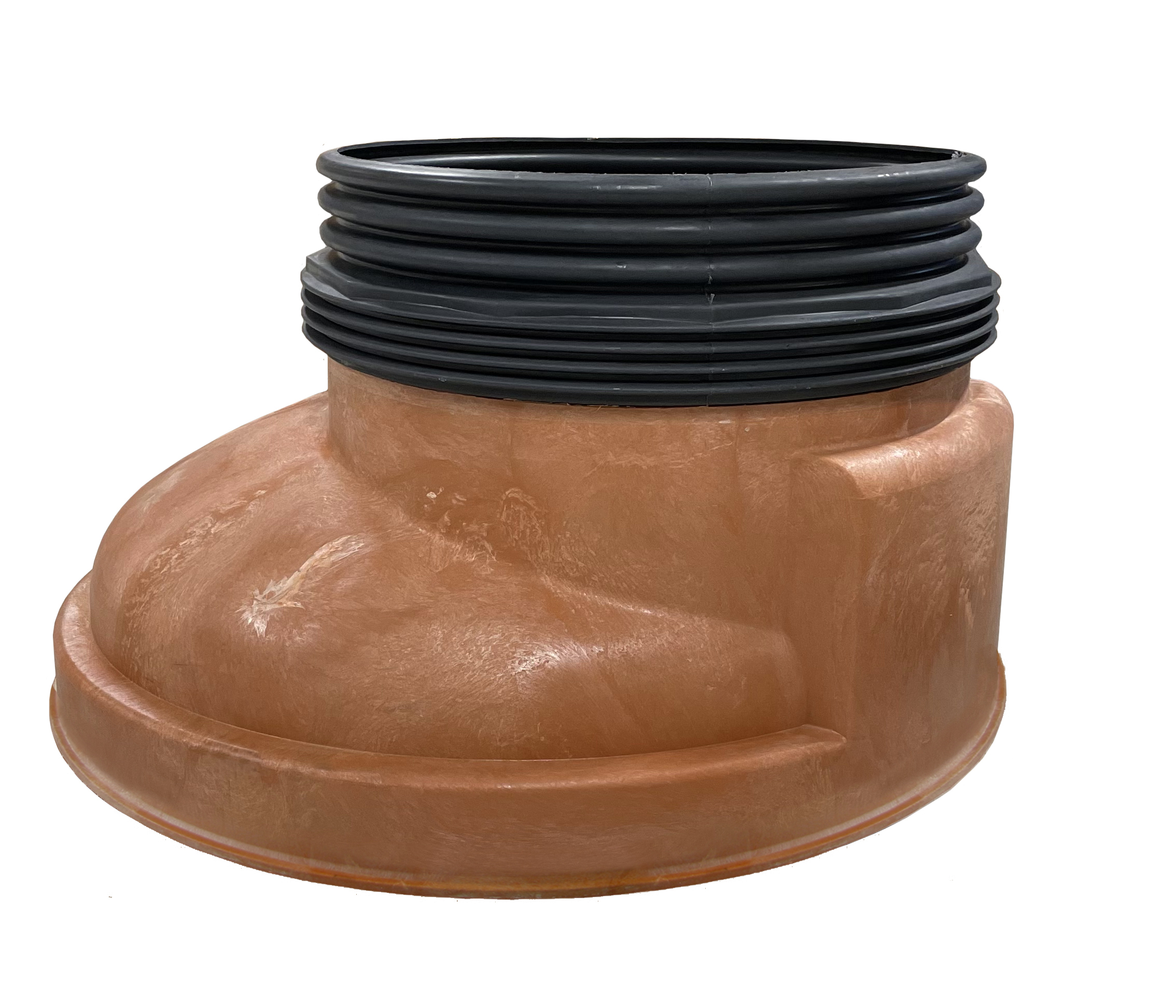 Produktbilde - 3081093 - PRO1000Ø630 kjegle utrinn rødbrun for PRO1000 kumring