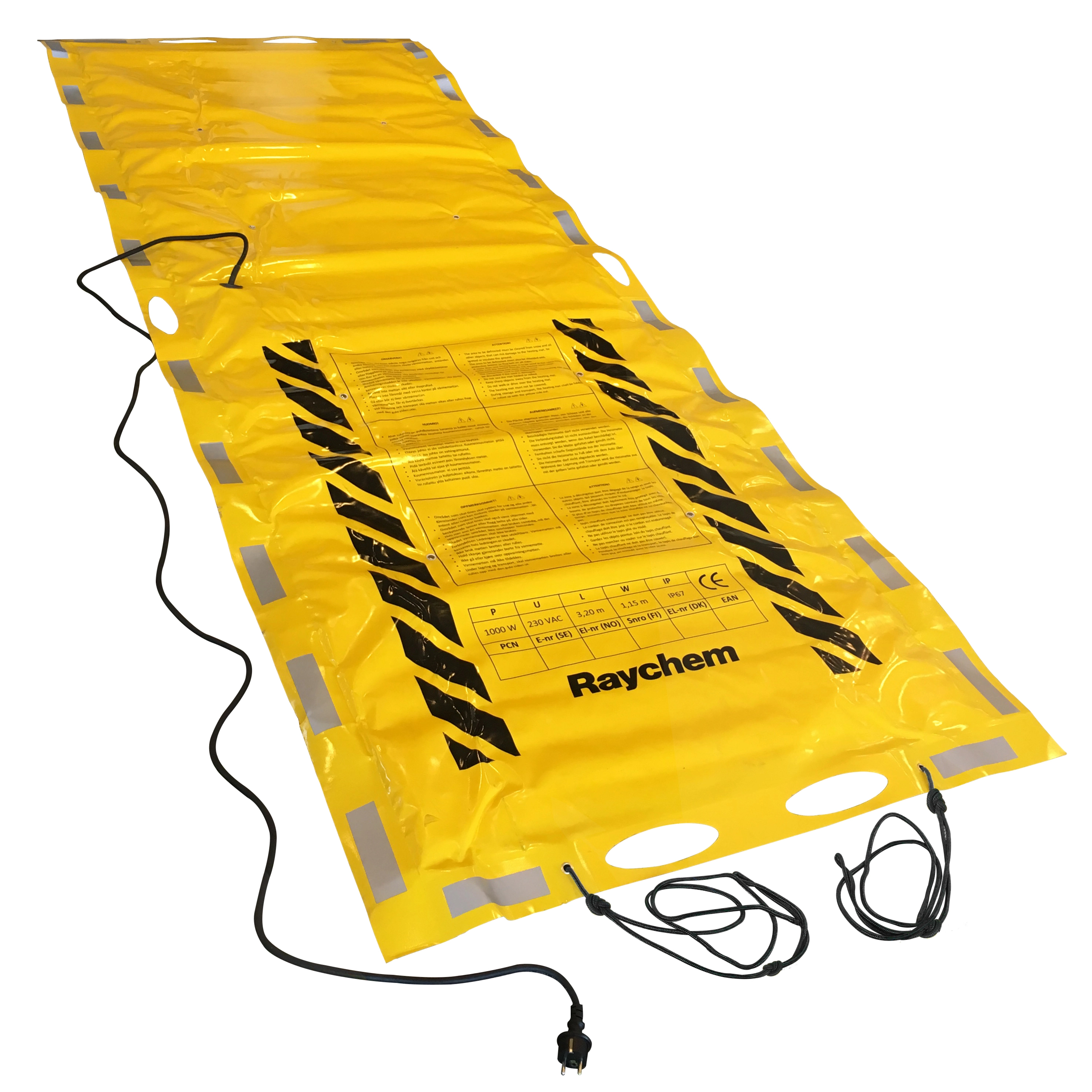 VARMEMATTE EM-DEFROST1000W 3200X1150MM YE