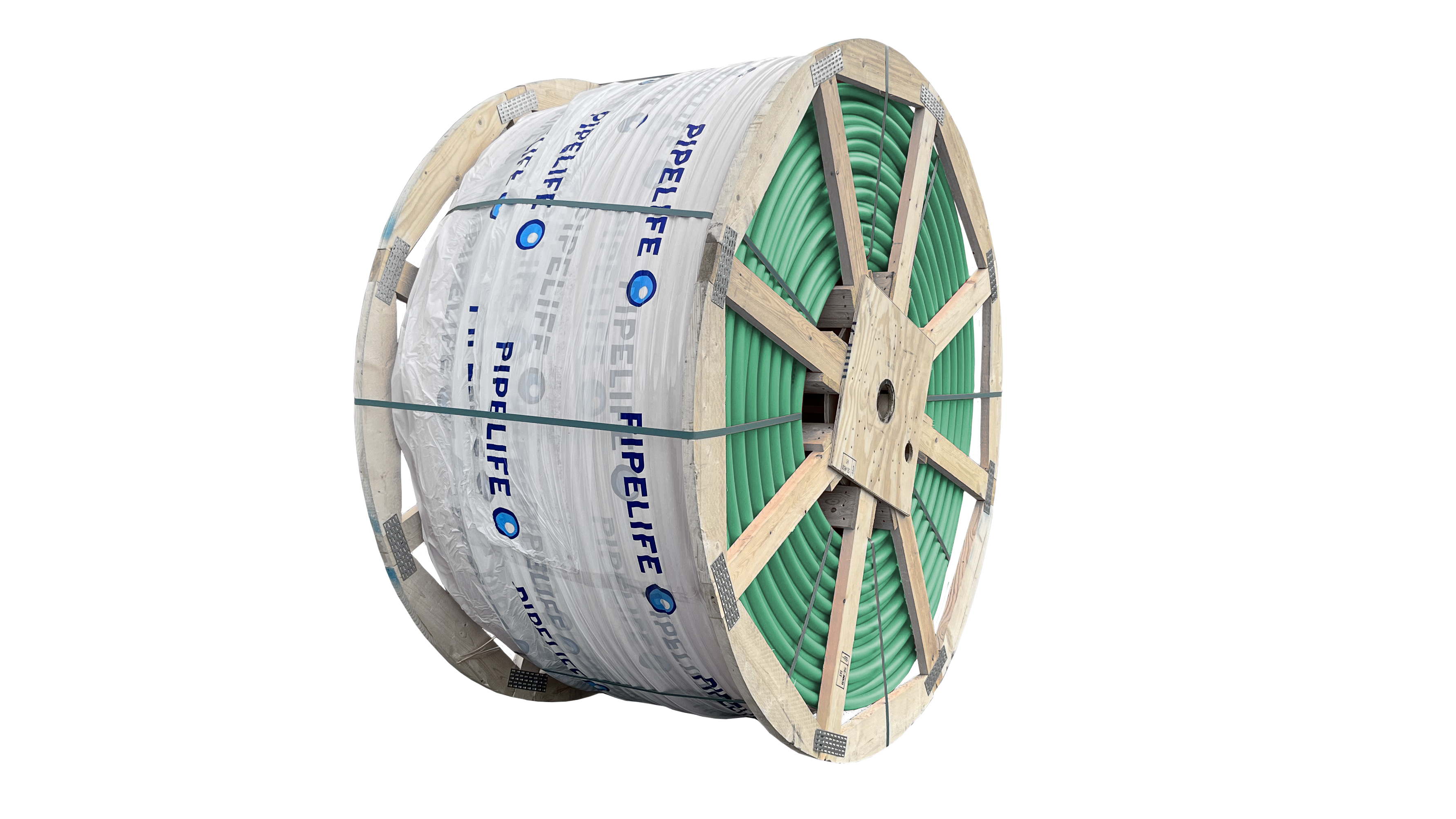 Produktbilde - 3114195 - PE DL fiberkabelrør på trommel, grønn SN64