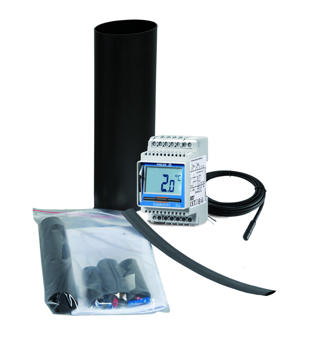 Produktbilde - Endekobling Isotermrør T2000 1ende termostat