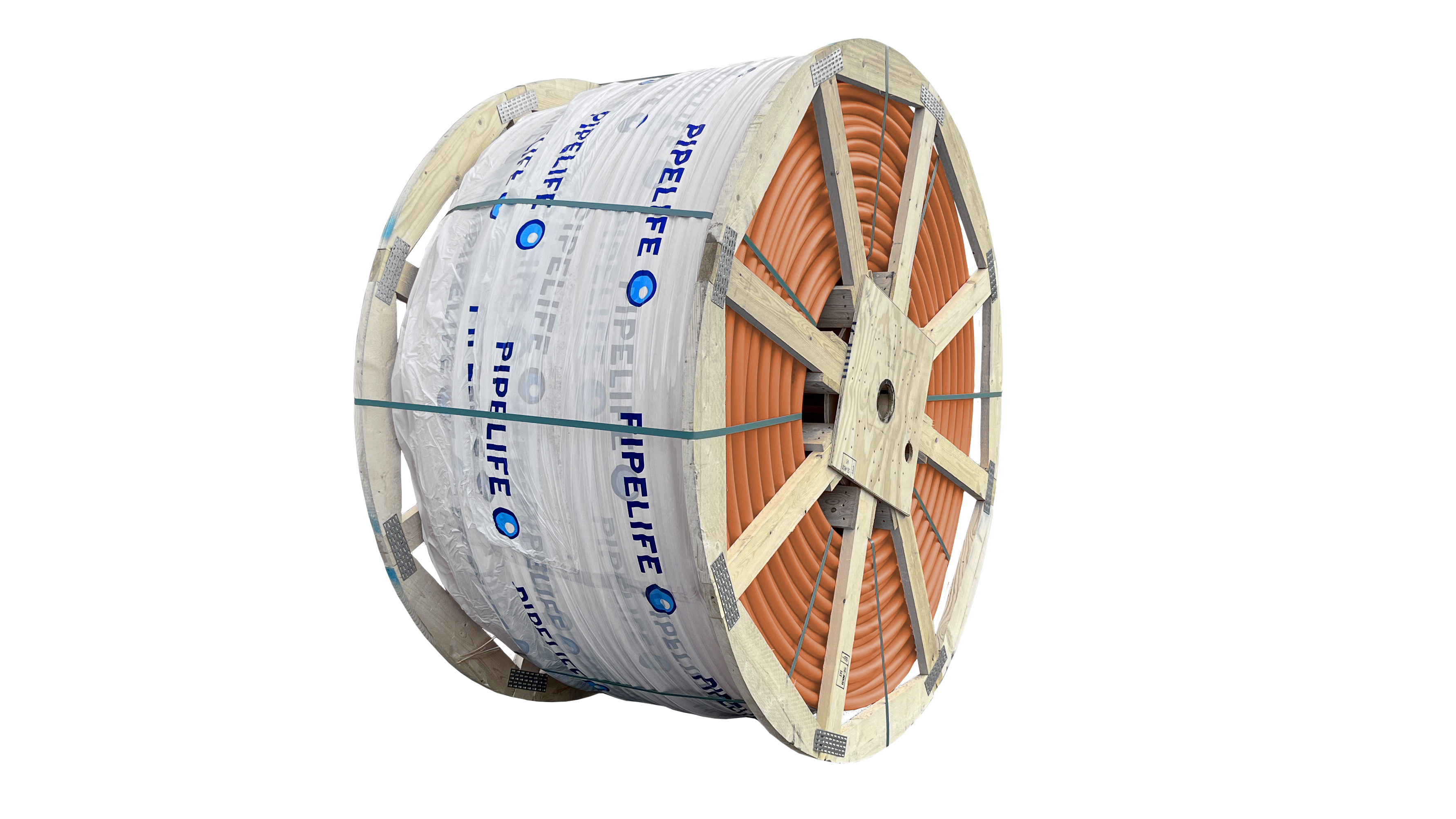 Produktbilde - 3114192 - PE DL fiberkabelrør på trommel, oransje SN64