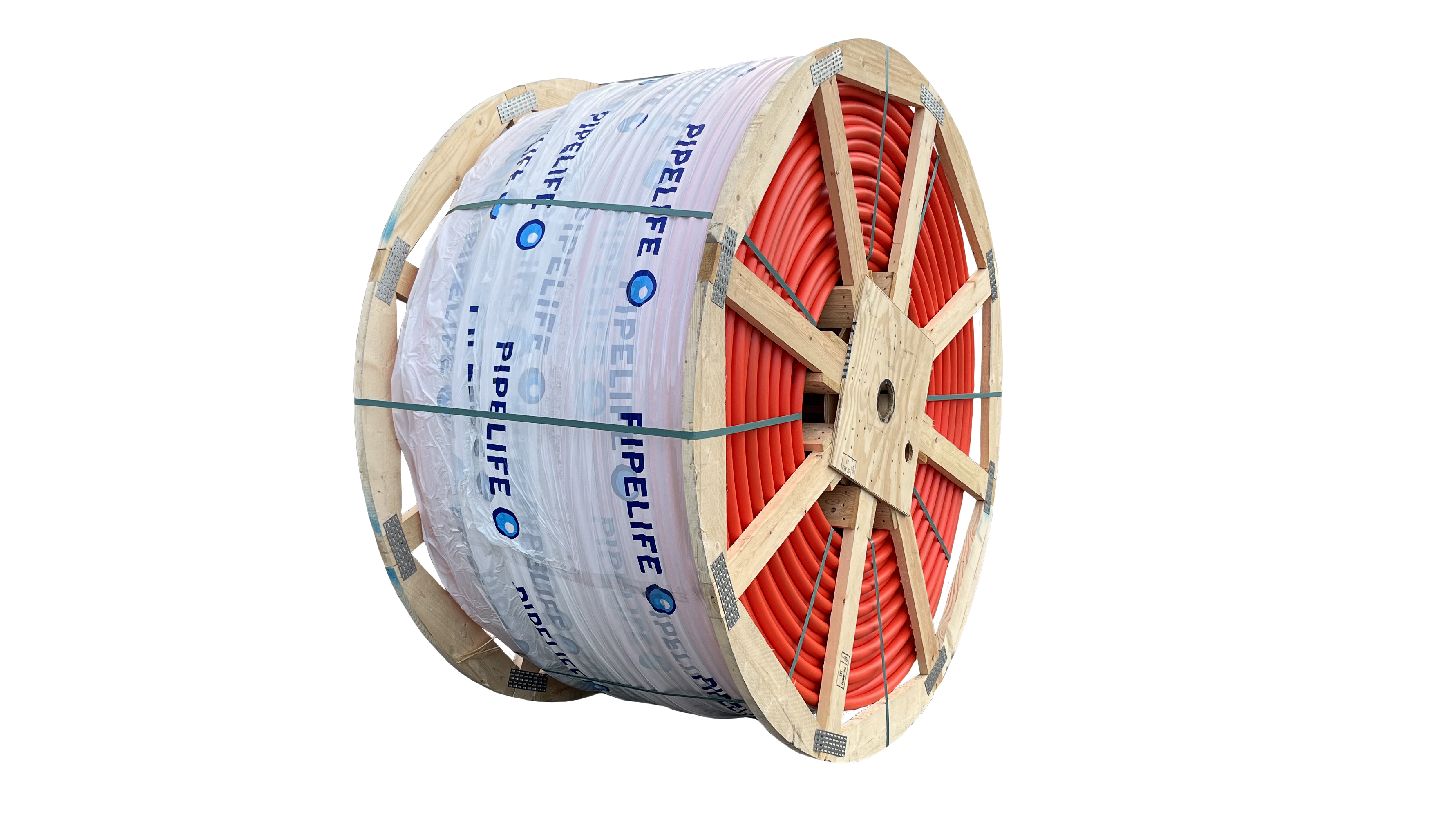 Produktbilde - 3114191 - PE DL fiberkabelrør på trommel, rød SN64