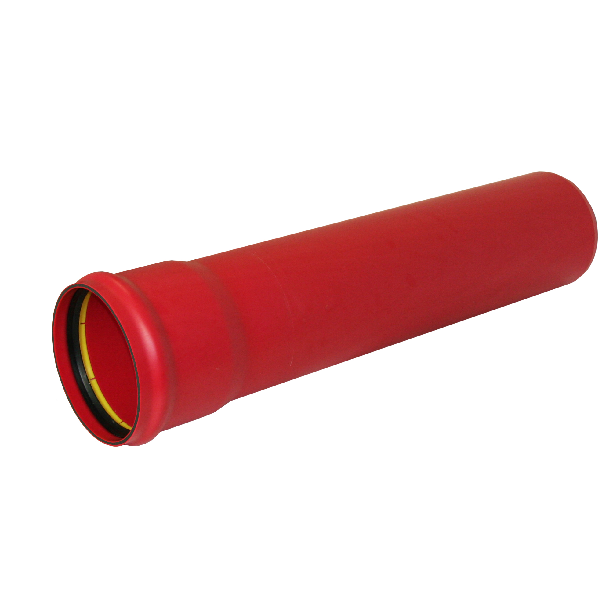 125-6m Protectline rPVC rør SN8, rød